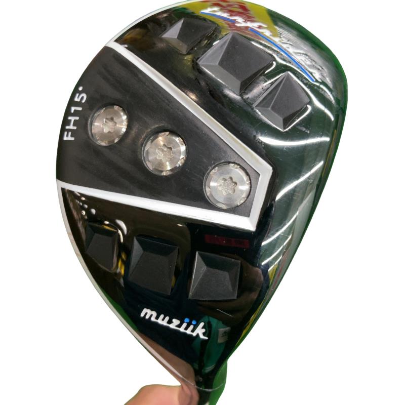 【中古】 muziik muziik TURFRIDER FW HYBRID 15° フェアウェイウッド FW 純正特注シャフト (フレックスR) メンズ 男性用 右利き 右用 Cランク ゴルフクラブ