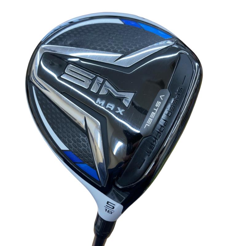 【中古】 テーラーメイド SIM MAX 5W フェアウェイウッド FW TENSEI BLUE TM50(FW) (フレックスSR) メンズ 男性用 右利き 右用 Cランク ゴルフクラブ