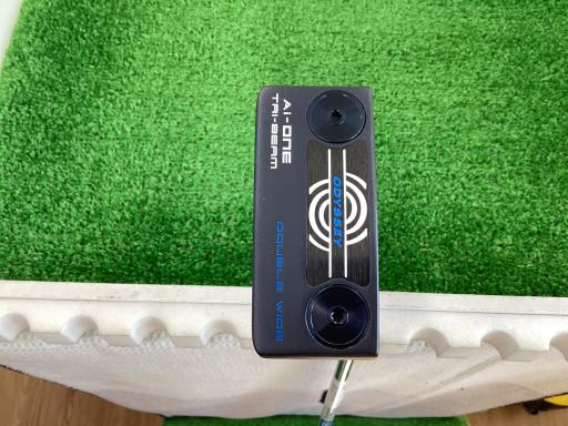 【中古】 オデッセイ Ai-ONE TRI-BEAM DOUBLE WIDE CH 33in パター PT STROKE LAB 90 スチール写真 (フレックス余分の物) メンズ 成人男性用 右利き 右用 C序列付ける ゴルフ野球クラブ