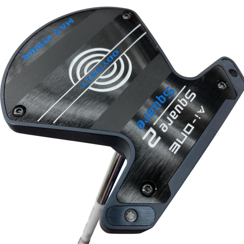 【中古】 オデッセイ Ai-ONE SQUARE 2 SQUARE MAX STRIPE 34in パター PT STROKE LAB 90 スチール写真 (フレックス余分の物) メンズ 成人男性用 右利き 右用 B序列付ける ゴルフ野球クラブ