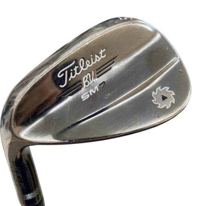 【中古】 タイトリスト VOKEY SPIN MILLED SM7 ブラッシュドスチール 52°/12°F レフティ USA ウェッジ WG Dynamic Gold (フレックス余分の物) メンズ 成人男性用 左ぎっちょ レフティ 左用 C位置づける ゴルフ野球クラブ
