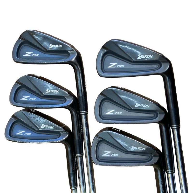 【中古】 ダンロップ SRIXON Z745 ブラック 6S アイアンセット IR NS PRO 980GH D.S.T Design Tuning(ブラック&times;ゴールド) (フレックスS) メンズ 男性用 右利き 右用 Cランク ゴルフクラブ｜ゴルフパートナー 中古クラブ店