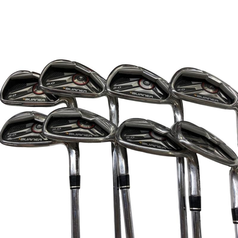 【中古】 テーラーメイド BURNER 2.0 10S USA アイアンセット IR BURNER 2.0 SUPERFAST 85(STEEL) (フレックスS) メンズ 男性用 右利き 右用 Cランク ゴルフクラブ｜ゴルフパートナー 中古クラブ店