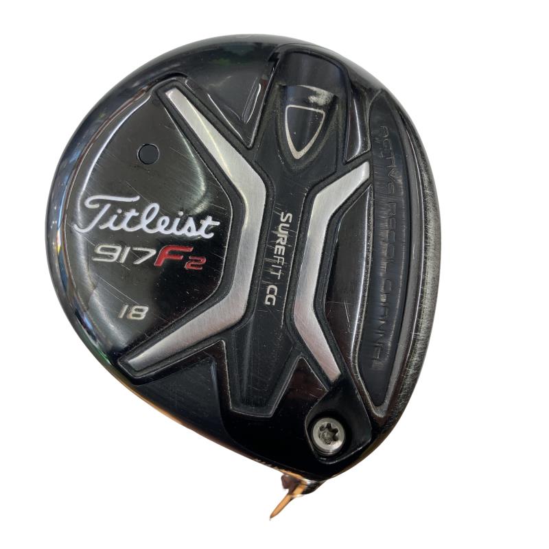 【中古】 タイトリスト 917 F2 18° フェアウェイウッド FW 純正特注シャフト (フレックスX) メンズ 男性用 右利き 右用 Cランク ゴルフクラブ