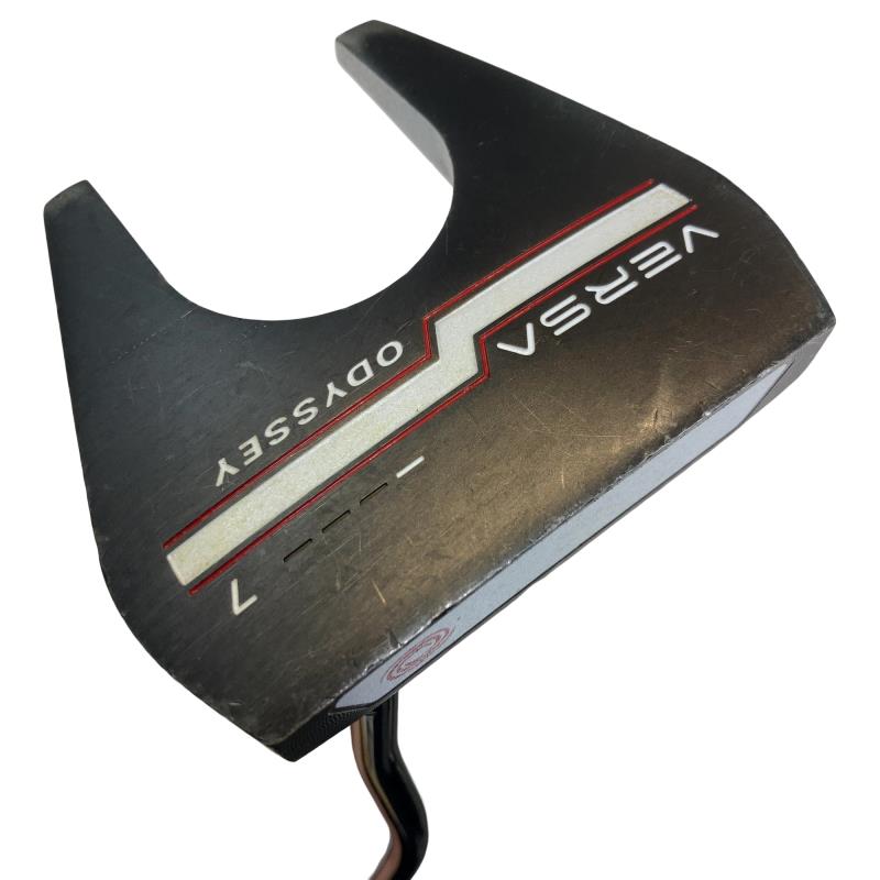 【中古】 オデッセイ VERSA #7 黒いこと(ホリゾンタル) 34in パター PT スチール写真 (フレックス余分の物) メンズ 成人男性用 右利き 右用 D価値づける ゴルフ野球クラブ
