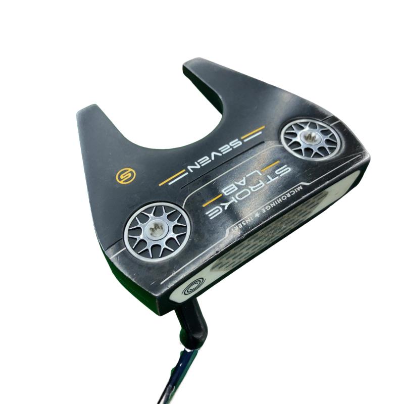【中古】 オデッセイ STROKE LAB BLACK SEVEN S 33インチ パター PT STROKE LAB BLACK (フレックスその他) メンズ 男性用 右利き 右用 Dランク ゴルフクラブ