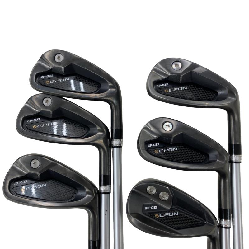 【中古】 エポンゴルフ株式会社 EPON EF-02I 7S アイアンセット IR 純正特注シャフト (フレックスR) メンズ 男性用 右利き 右用 Cランク ゴルフクラブ｜ゴルフパートナー 中古クラブ店