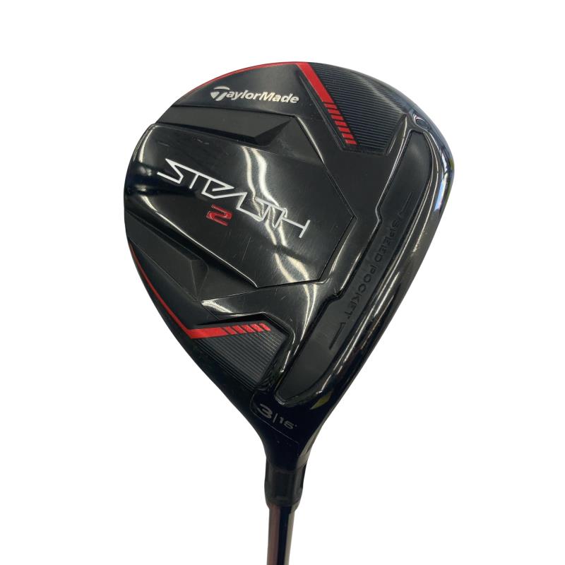 【中古】 テーラーメイド STEALTH2 3W フェアウェイウッド FW TENSEI RED TM50(STEALTH FW) (フレックスS) メンズ 男性用 右利き 右用 Cランク ゴルフクラブ