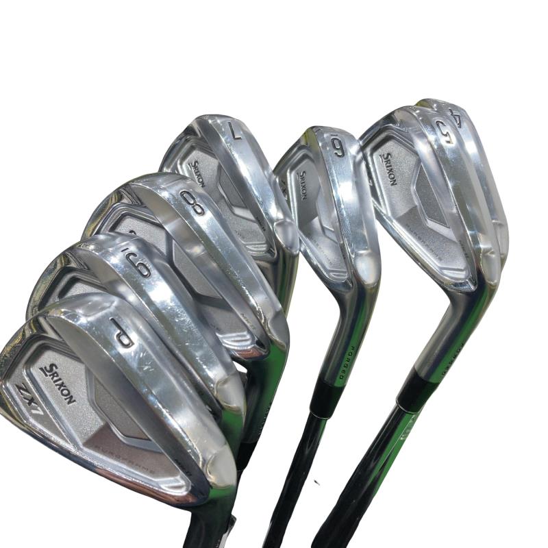 【中古】 ダンロップ SRIXON ZX7 Mk II 8S アイアンセット IR 純正特注シャフト (フレックスS) メンズ 男性用 右利き 右用 Cランク ゴルフクラブ|ゴルフパートナー 中古クラブ店