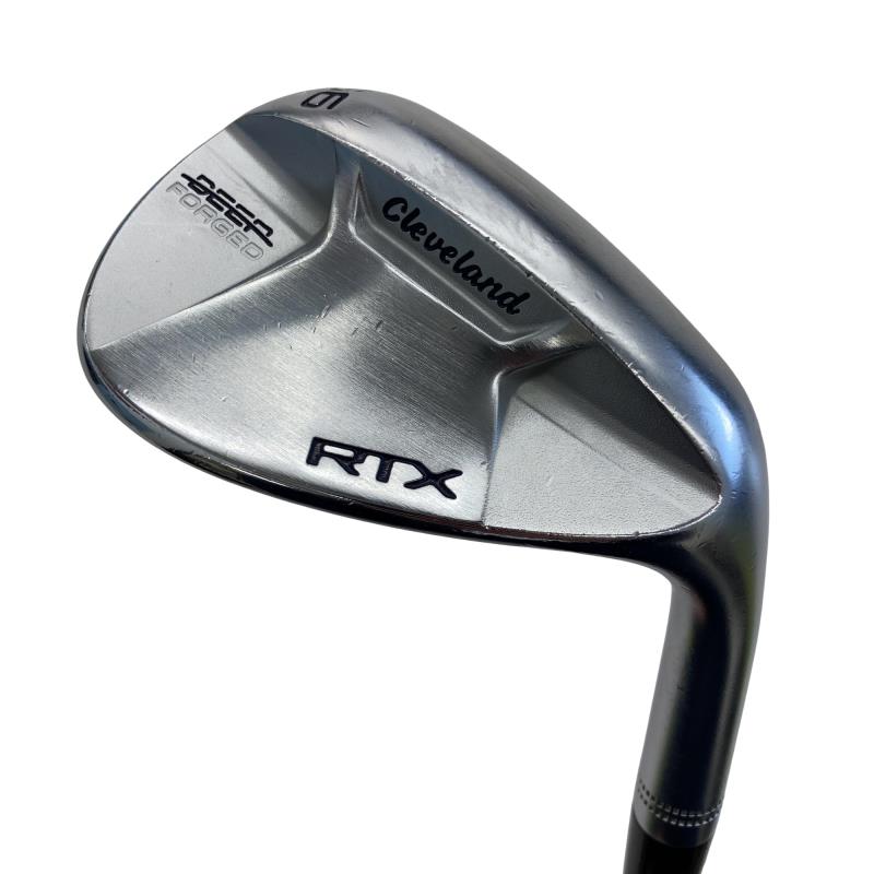 【中古】 クリーブランド Cleveland RTX DEEP FORGED 56°/12° MID ウェッジ WG 純正特注シャフト (フレックスS) メンズ 男性用 右利き 右用 Cランク ゴルフクラブ