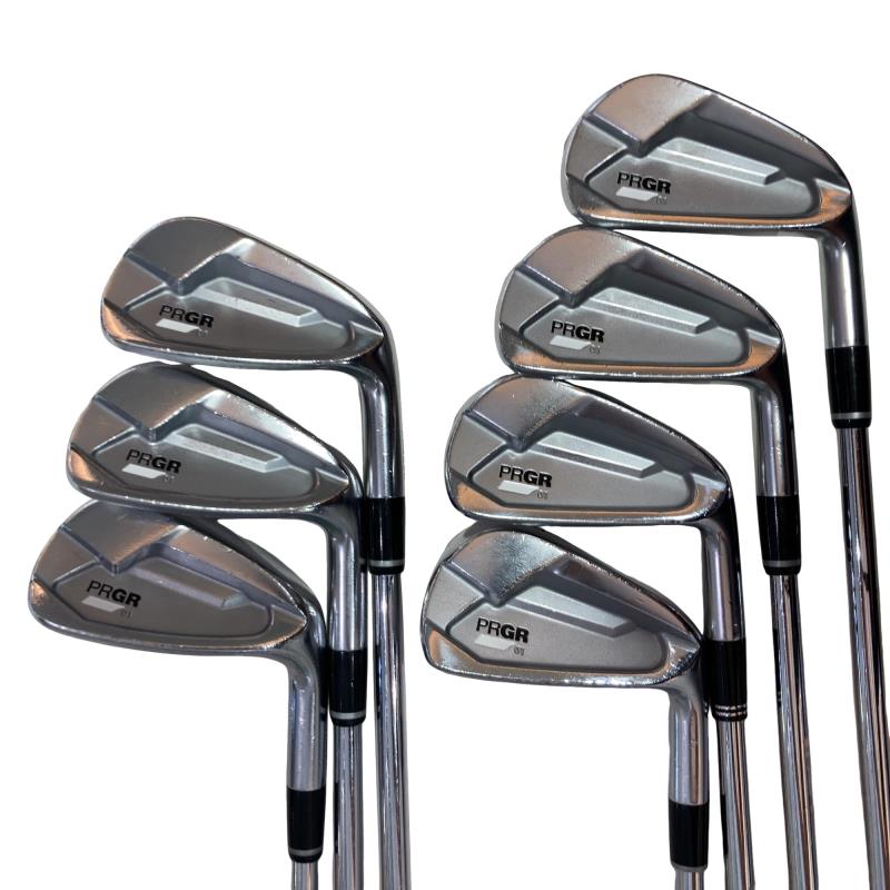 【中古】 労働者階級歯車 PRGR 01(2023) 7S アイアン仕掛ける IR NS PRO MODUS3 TOUR115 (フレックスS) メンズ 成人男性用 右利き 右用 D価値づける ゴルフ野球クラブ
