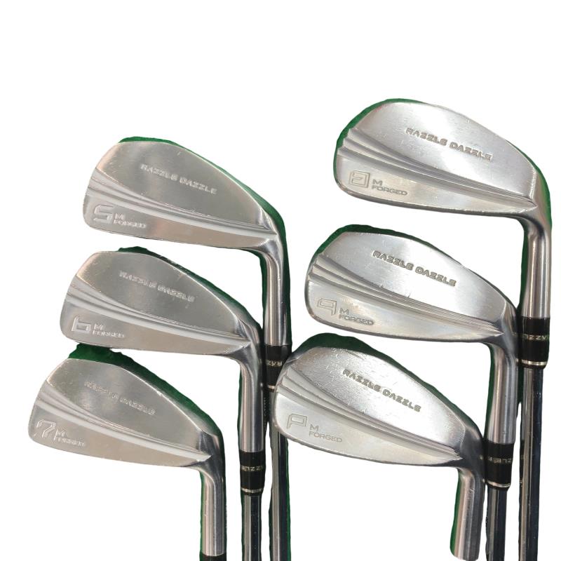 【中古】 RAZZLE DAZZLE RAZZLE DAZZLE CSI-M FORGED 6S アイアンセット IR 純正特注シャフト (フレックスX) メンズ 男性用 右利き 右用 Dランク ゴルフクラブ
