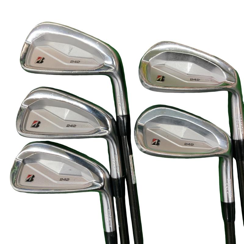 【中古】 ブリヂストン BRIDGESTONE 242CB+ 6S アイアンセット IR リシャフト (フレックスその他) メンズ 男性用 右利き 右用 Cランク ゴルフクラブ