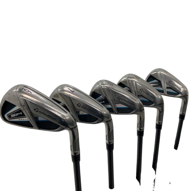 【中古】 テーラーメイド SIM MAX 5S アイアンセット IR TENSEI BLUE TM60(IR) (フレックスR) メンズ 男性用 右利き 右用 Cランク ゴルフクラブ