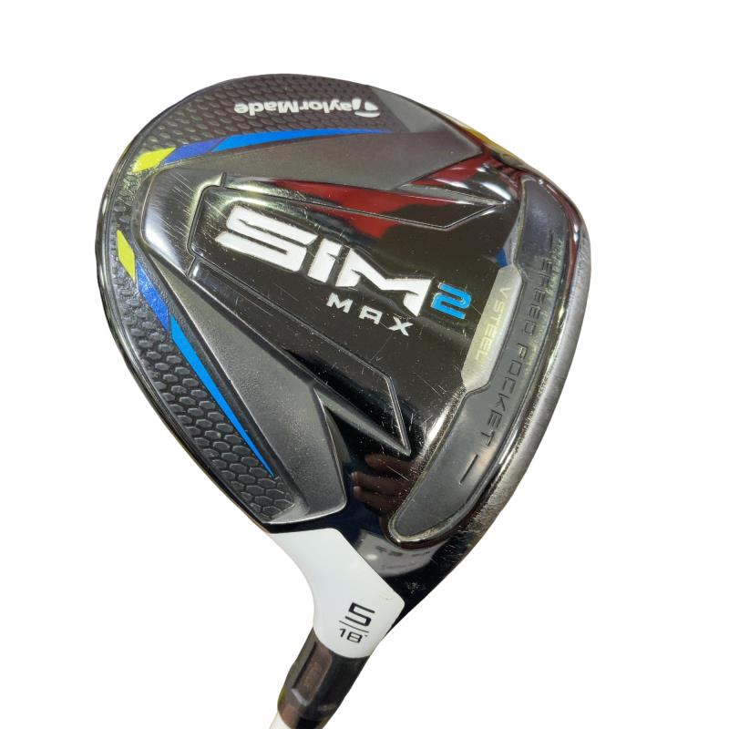 【中古】 テーラーメイド SIM2 MAX 5W フェアウェイウッド FW Tour AD HD-6 (フレックスS) メンズ 男性用 右利き 右用 Cランク ゴルフクラブ