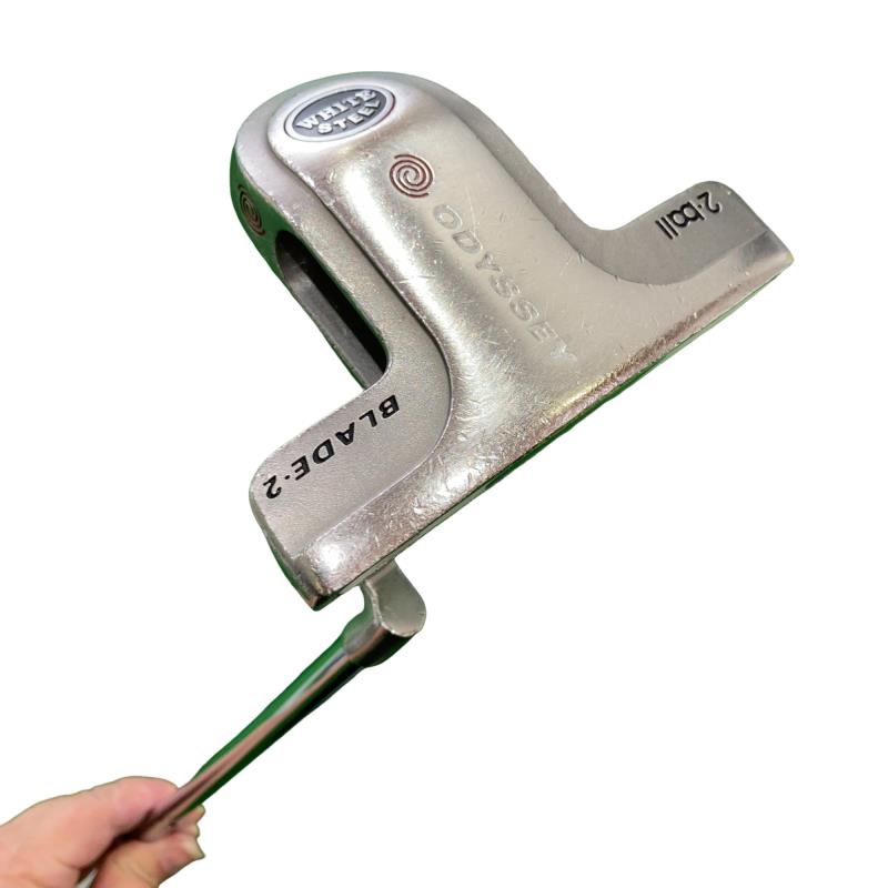 【中古】 オデッセイ WHITE STEEL 2・ball BLADE2 34インチ パター PT スチール (フレックスその他) メンズ 男性用 右利き 右用 Cランク ゴルフクラブ