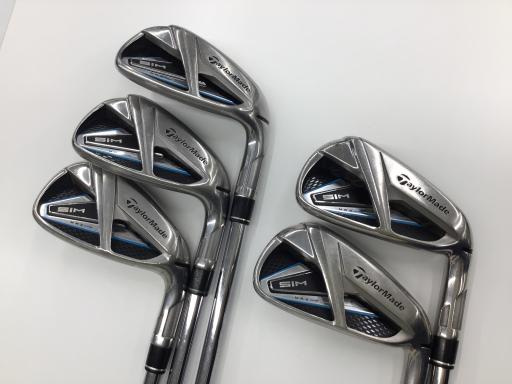 【中古】 テーラーメイド SIM MAX 5S アイアンセット IR KBS MAX85 JP (フレックスS) メンズ 男性用 右利き 右用 Dランク ゴルフクラブ