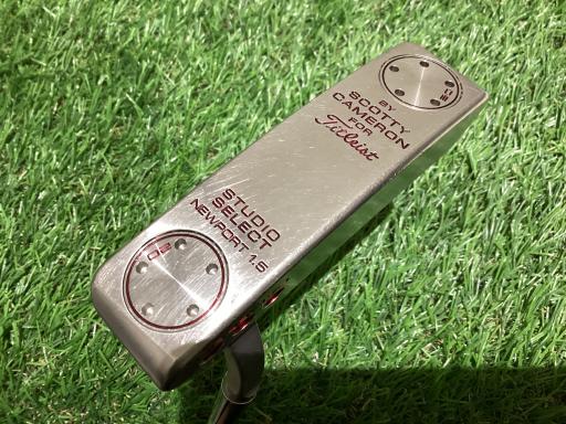 【中古】 タイトリスト SCOTTY CAMERON STUDIO SELECT NEWPORT 1.5 33in(20g) パター PT スチール写真 (フレックス余分の物) メンズ 成人男性用 右利き 右用 C序列付ける ゴルフ野球クラブ