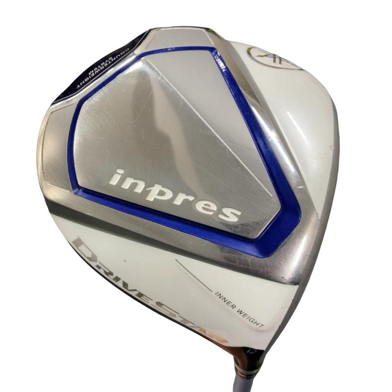 【中古】 ヤマハ inpres DRIVESTAR 12° レディース ドライバー DR VANQUISH for inpres LM423d (フレックスA) レディース 女性用 右利き 右用 Cランク ゴルフクラブ