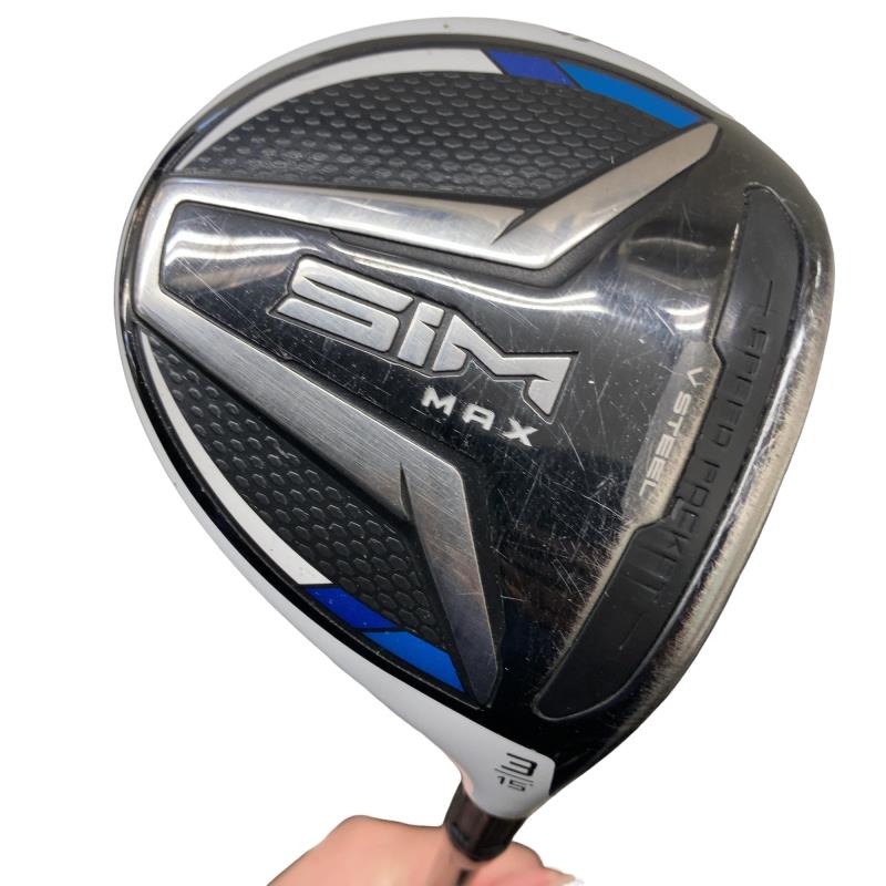 【中古】 テーラーメイド SIM MAX 3W フェアウェイウッド FW リシャフト (フレックスその他) メンズ 男性用 右利き 右用 Cランク ゴルフクラブ 11,065円