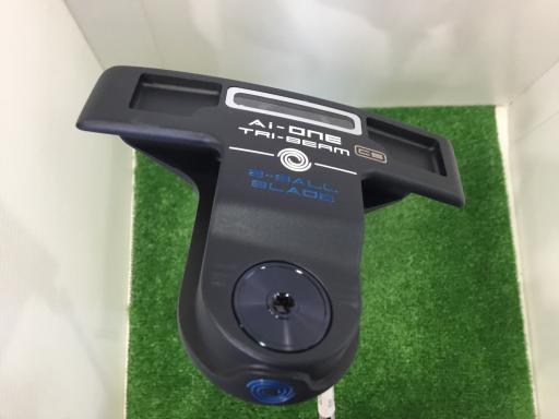 【中古】 オデッセイ Ai-ONE TRI-BEAM 2-BALL BLADE CS 34in パター PT STROKE LAB 90 スチール写真 (フレックス余分の物) メンズ 成人男性用 右利き 右用 B位置付ける ゴルフ野球クラブ ゴルフ-パター-スポーツ・アウトドア
