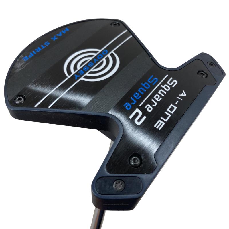 【中古】 オデッセイ Ai-ONE SQUARE 2 SQUARE MAX STRIPE 34in パター PT STROKE LAB 90 スチール写真 (フレックス余分の物) メンズ 成人男性用 右利き 右用 B序列付ける ゴルフ野球クラブ