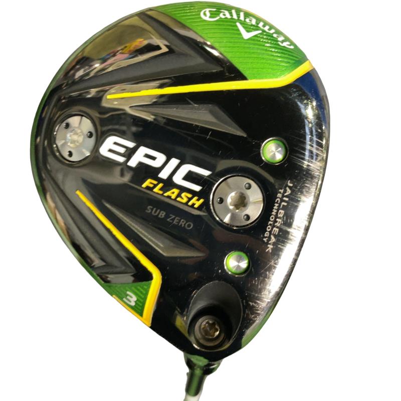 【中古】 キャロウェイ EPIC FLASH SUBZERO 3W フェアウェイウッド FW 完全無欠特注立て坑 (フレックスS) メンズ 成人男性用 右利き 右用 C価値づける ゴルフ野球クラブ