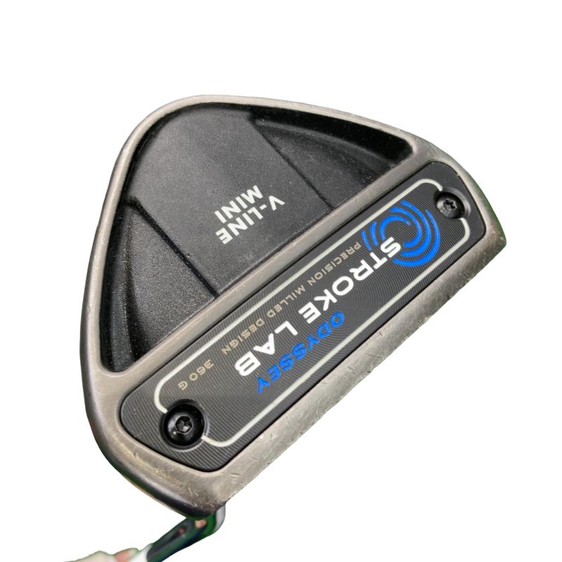 【中古】 オデッセイ STROKE LAB V-LINE MINI 34インチ パター PT スチール (フレックスその他) メンズ 男性用 右利き 右用 Cランク ゴルフクラブ