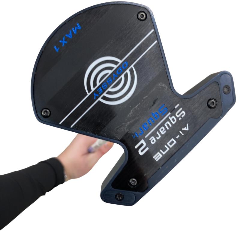 【中古】 オデッセイ Ai-ONE SQUARE 2 SQUARE MAX 1 34インチ パター PT STROKE LAB 90 スチール (フレックスその他) メンズ 男性用 右利き 右用 Cランク ゴルフクラブ