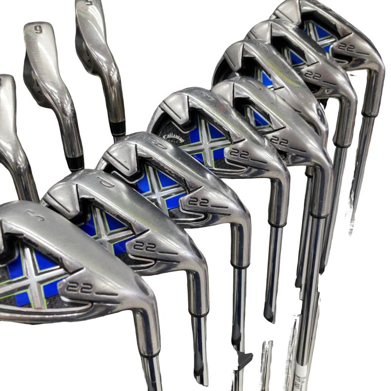 【中古】 キャロウェイ X・22 8S アイアンセット IR 純正特注シャフト (フレックスその他) メンズ 男性用 右利き 右用 Cランク ゴルフクラブ