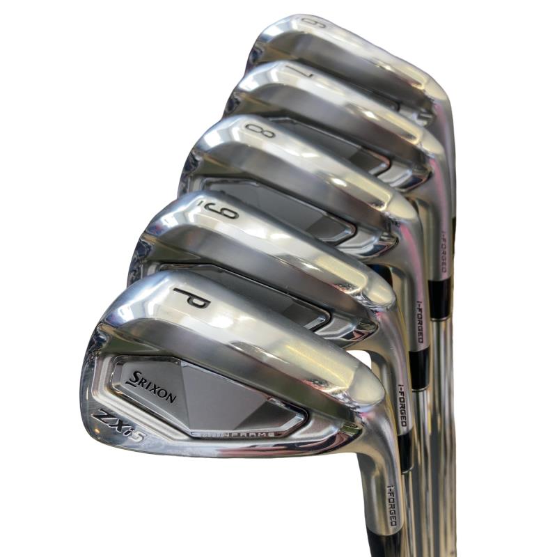 【中古】 ダンロップ SRIXON ZXi5 6S アイアンセット IR 純正特注シャフト (フレックスR) メンズ 男性用 右利き 右用 Bランク ゴルフクラブ