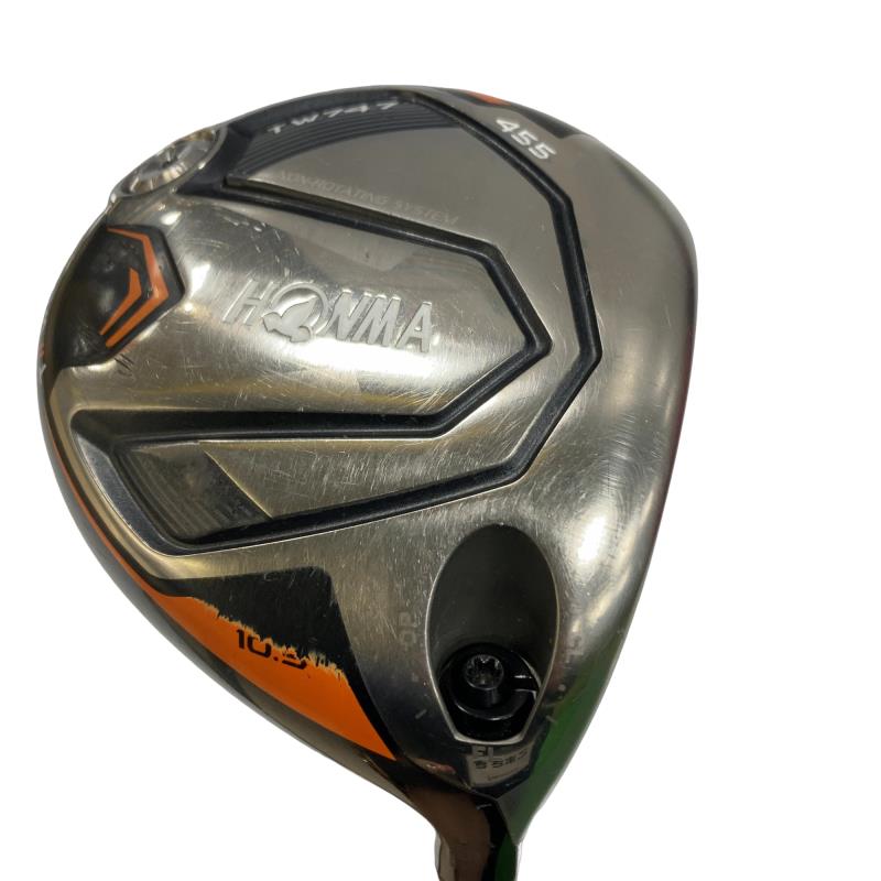 【中古】 本間ゴルフ TOUR WORLD TW747 455 10.5° １番ウッド DR 完全無欠特注立て坑 (フレックスR) メンズ 成人男性用 右利き 右用 D序列付ける ゴルフ野球クラブ