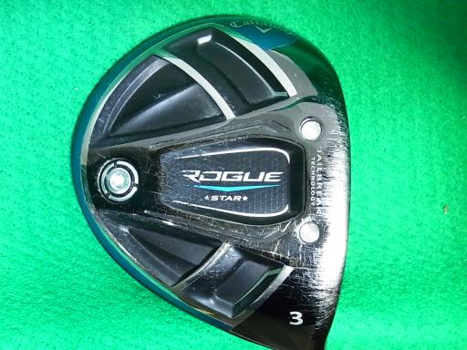 【中古】 キャロウェイ ROGUE STAR 3W フェアウェイウッド FW リシャフト (フレックスその他) メンズ 男性用 右利き 右用 Cランク ゴルフクラブ