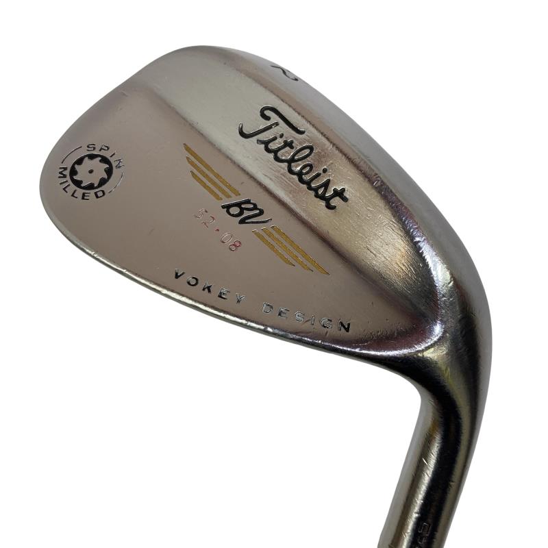 【中古】 タイトリスト VOKEY SPIN MILLED C-C 52°/08° ウェッジ WG Dynamic Gold (フレックスS) メンズ 男性用 右利き 右用 Cランク ゴルフクラブ