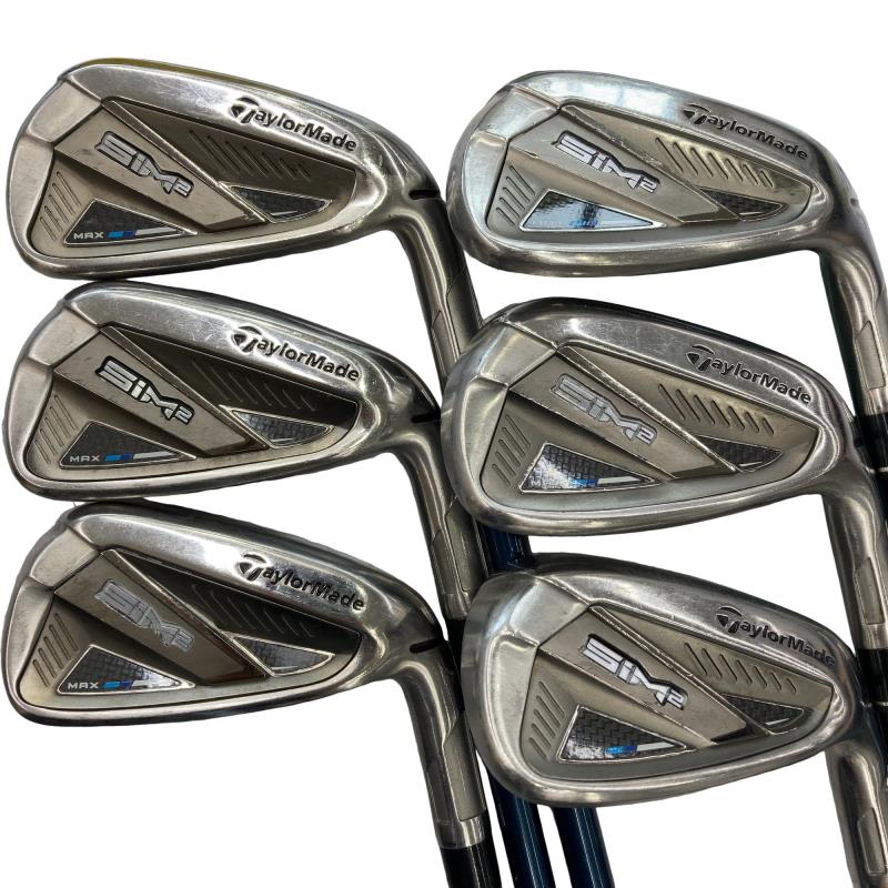 【中古】 仕立て屋お手伝いさん SIM2 MAX  7S アイアン仕掛ける IR TENSEI BLUE TM60(SIM2 IR) (フレックスS) メンズ 成人男性用 右利き 右用 C価値づける ゴルフ野球クラブ
