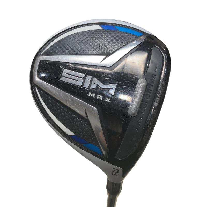 【中古】 テーラーメイド SIM MAX 3W フェアウェイウッド FW リシャフト (フレックスその他) メンズ 男性用 右利き 右用 Cランク ゴルフクラブ