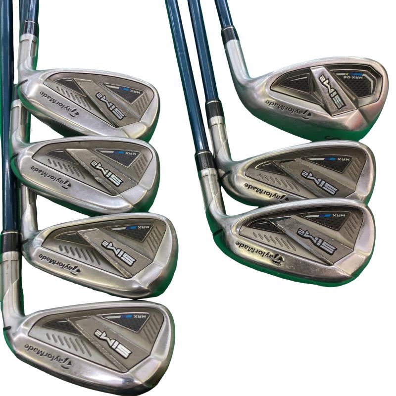 【中古】 仕立て屋お手伝いさん SIM2 MAX  7S アイアン仕掛ける IR TENSEI BLUE TM60(SIM2 IR) (フレックスS) メンズ 成人男性用 右利き 右用 D価値づける ゴルフ野球クラブ