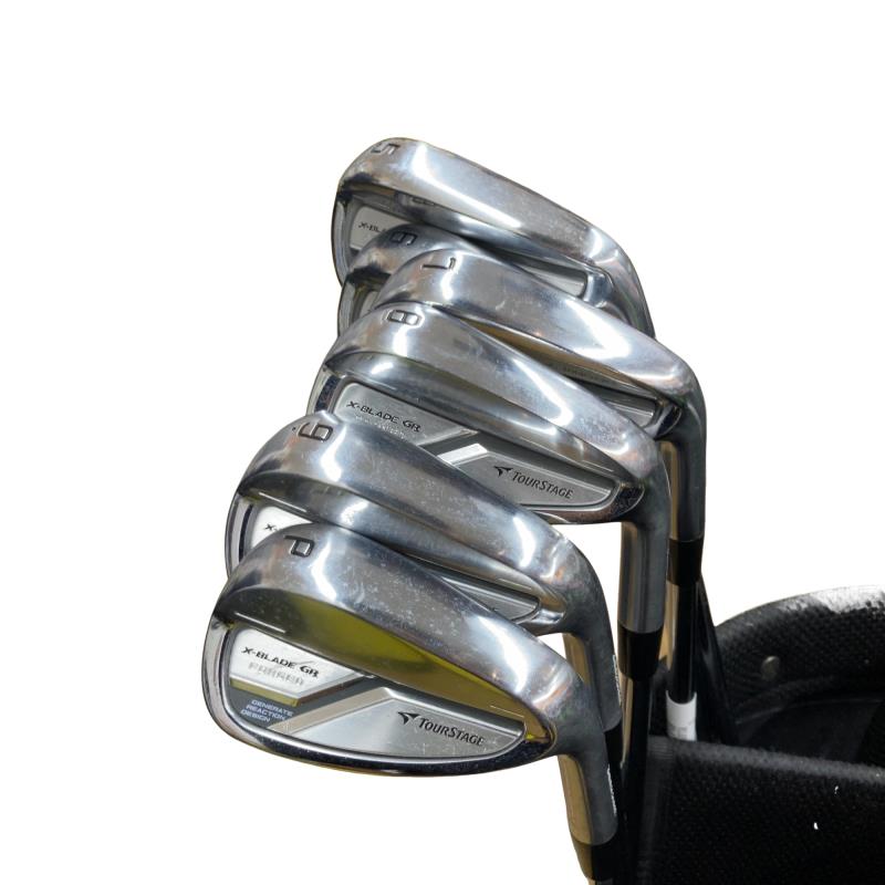 【中古】 ブリヂストン TOURSTAGE X-BLADE GR FORGED(2014) 6S アイアンセット IR 純正特注シャフト (フレックスR) メンズ 男性用 右利き 右用 Cランク ゴルフクラブ