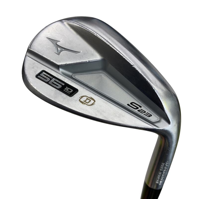 【中古】 ミズノ Mizuno S23(ホワイトサテン) 56°/10°D ウェッジ WG 純正特注シャフト (フレックスS) メンズ 男性用 右利き 右用 Cランク ゴルフクラブ