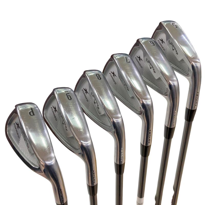 【中古】 キャロウェイ X FORGED STAR(2021) 6S アイアンセット IR リシャフト (フレックスその他) メンズ 男性用 右利き 右用 Cランク ゴルフクラブ