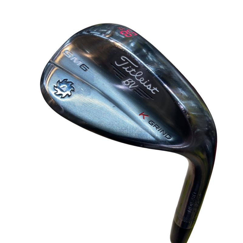 【中古】 タイトリスト VOKEY SPIN MILLED SM6 スチール写真薄墨色 58°/12°K ウェッジ WG Dynamic Gold (フレックスS) メンズ 成人男性用 右利き 右用 C序列付ける ゴルフ野球クラブ