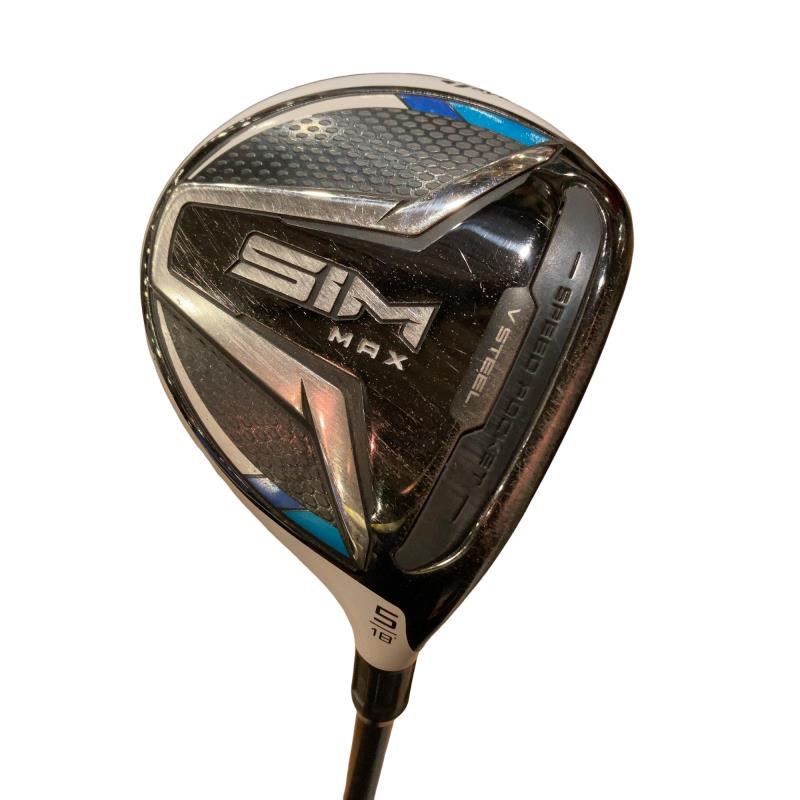 【中古】 テーラーメイド SIM MAX 5W フェアウェイウッド FW TENSEI BLUE TM50(FW) (フレックスR) メンズ 男性用 右利き 右用 Cランク ゴルフクラブ