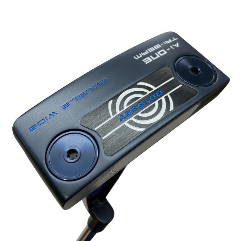 【中古】 オデッセイ Ai-ONE TRI-BEAM DOUBLE WIDE CH 34in パター PT STROKE LAB 90 スチール写真 (フレックス余分の物) メンズ 成人男性用 右利き 右用 C序列付ける ゴルフ野球クラブ