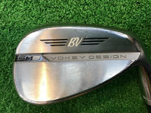 【中古】 タイトリスト VOKEY SPIN MILLED SM8 ツアークロム 56°/14°F ウェッジ WG Dynamic Gold (フレックスS) メンズ 男性用 右利き 右用 Dランク ゴルフクラブ