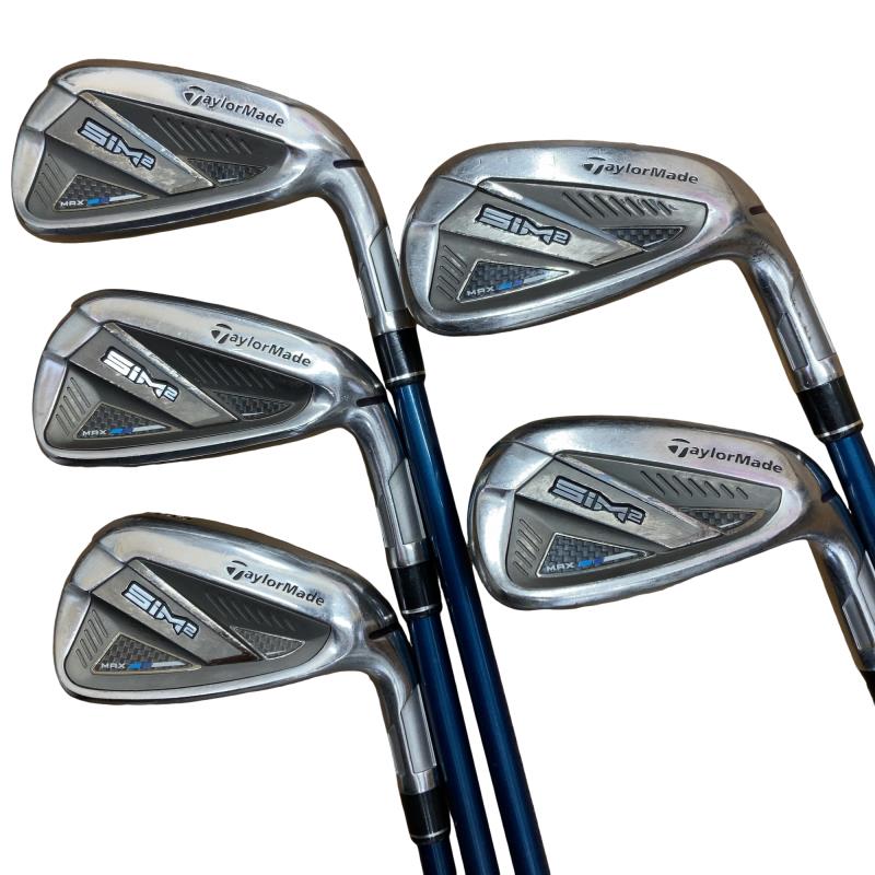 【中古】 仕立て屋御手伝いさん SIM2 MAX  5S アイアン仕掛ける IR TENSEI BLUE TM60(SIM2 IR) (フレックスS) メンズ 成人男性用 右利き 右用 D序列付ける ゴルフ野球クラブ