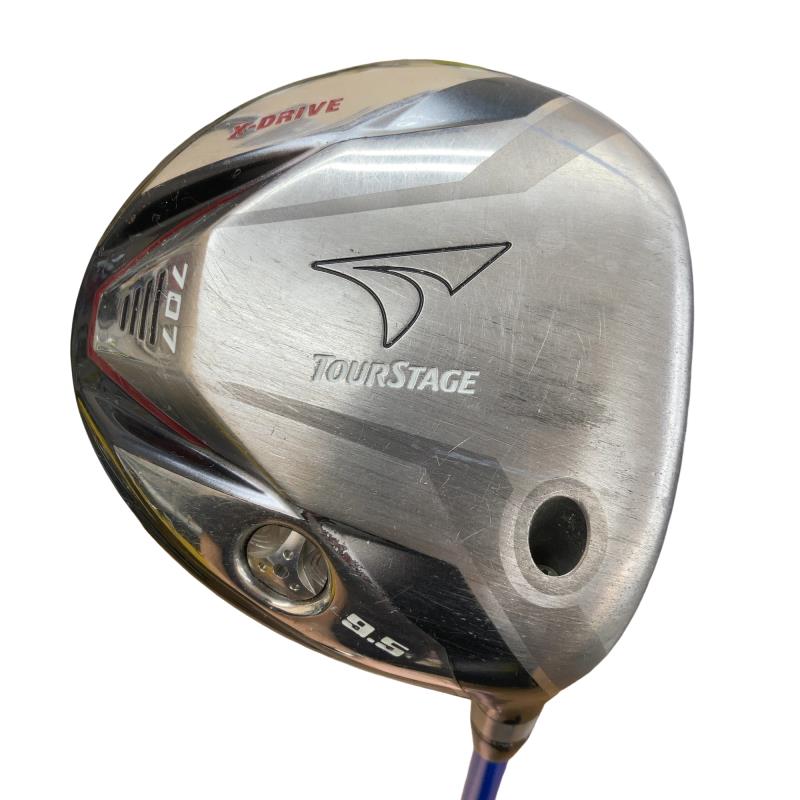 【中古】 ブリヂストン TOURSTAGE X-DRIVE 707  9.5° １番ウッド DR Tour AD BB-6 (フレックスS) メンズ 成人男性用 右利き 右用 C序列付ける ゴルフ野球クラブ