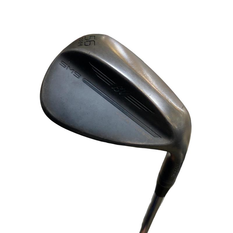 【中古】 タイトリスト VOKEY SPIN MILLED SM9 ジェットブラック 56°/08°M ウェッジ WG 純正特注シャフト (フレックスS) メンズ 男性用 右利き 右用 Cランク ゴルフクラブ