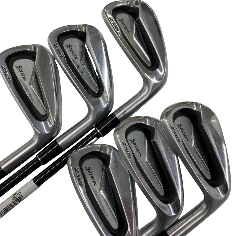 【中古】 ダンロップ SRIXON Z585 6S アイアンセット IR Miyazaki Mahana (フレックスS) メンズ 男性用 右利き 右用 Cランク ゴルフクラブ