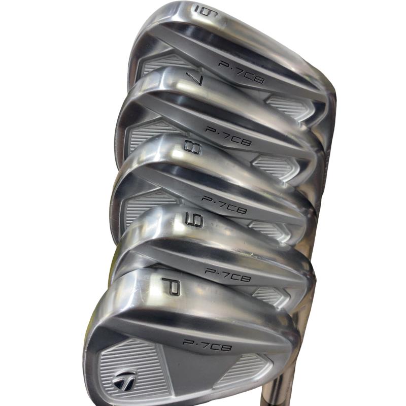 【中古】 テーラーメイド Taylor Made P・7CB(2024) 5S アイアンセット IR Dynamic Gold MID 115 (フレックスS) メンズ 男性用 右利き 右用 Bランク ゴルフクラブ