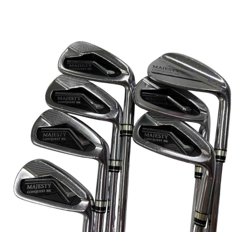 【中古】 マジェスティゴルフ(旧マルマン) MAJESTY CONQUEST BK MARAGING 9S アイアン仕掛ける IR NS PRO 950GH neo (フレックスR) メンズ 成人男性用 右利き 右用 C価値づける ゴルフ野球クラブ